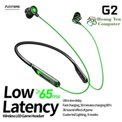 Tai Nghe Bluetooth Gaming Plextone G2 (Có Đèn Led, Độ Trễ Thấp 65ms) - BH 3 Tháng