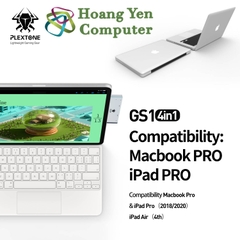 [Mark 3] Cáp Chuyển Plextone GS1 Mark 3 4in1 Type C ra HDMI + USB 3.0 + Type C Sạc Cho Macbook, Smartphone