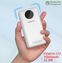 [ROMOSS PSW10-172] Pin Dự Phòng SW10PF 10000mAh 22.5W QC+PD - BH 12 Tháng - Hoàng Yến Computer