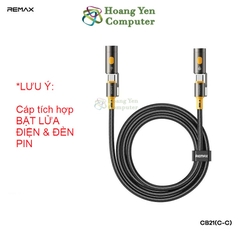 Cáp Sạc Đa Năng Remax CB21 C-C 240W 1.2m – Tích Hợp Bật Lửa & Đèn Pin – BH 12 Tháng – Hoàng Yến Computer
