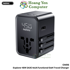 Ổ Cắm Chuyển Đổi Remax CM06, 3 Cổng Type-C + 2 USB + 1 AC -  Đa Năng, Tiện Lợi - Hoàng Yến Computer