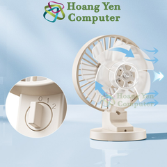 Quạt Để Bàn Mini Remax F37 – Thiết Kế Cánh Đôi, Gió Êm, Nhỏ Gọn – Hoàng Yén Computer