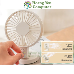 Quạt Để Bàn Mini Remax F37 – Thiết Kế Cánh Đôi, Gió Êm, Nhỏ Gọn – Hoàng Yén Computer