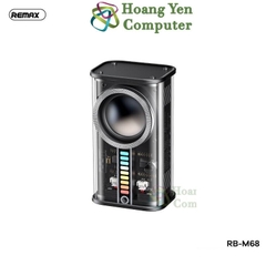 Loa Bluetooth Mini Remax RB-M68 - Loa Trong Suốt, Led RGB, TWS Ghép Đôi 2 Loa - BH 12 Tháng - Hoàng Yến Computer