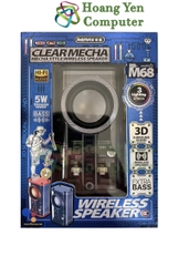 Loa Bluetooth Mini Remax RB-M68 - Loa Trong Suốt, Led RGB, TWS Ghép Đôi 2 Loa - BH 12 Tháng - Hoàng Yến Computer
