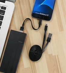 Bộ 2 Cáp Sạc MICRO USB Remax RC-062M 1m và 16cm - BH 6 Tháng 1 đổi 1