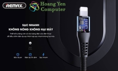 [MẪU MỚI] Cáp Sạc Nhanh LIGHTNING Remax RC-152i cho iPhone Dài 1M (Dây Dù, Có Đèn Led ) - MÀU SẮC NGẪU NHIÊN