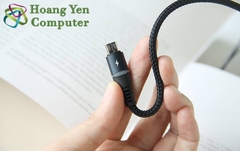 [MẪU MỚI] Cáp Sạc Nhanh MICRO USB Remax RC-152M cho ANDROID Dài 1M (Dây Dù, Có Đèn Led ) - MÀU SẮC NGẪU NHIÊN