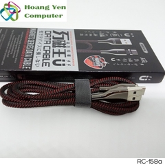 Cáp Sạc Nhanh TYPE C Remax RC-158a Đầu Nam Châm Hít Dài 1M Cho Android - BH 1 Năm