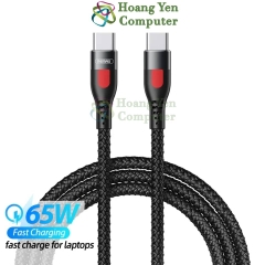 Cáp Sạc Nhanh Type C to Type C 65W Remax RC-195 Dây Dù 1M - BH 6 Tháng - Hoàng Yến Computer
