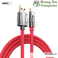 [RC-C052] Cáp Sạc Nhanh TYPE C Remax RC-C052 66W cho ANDROID Dài 1.2M (Có Led ) - MÀU SẮC NGẪU NHIÊN - hoangyencomputer