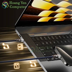 Cáp Sạc Nhanh Type C to Type C Remax RC-C130 (100W, Dây Dù 1.2M) - BH 6 Tháng