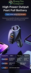 Tẩu Sạc Nhanh Xe Hơi Remax RCC339 (1 Cổng USB và 02 Type C) | Cốc sạc ô tô - Bảo hành 6 tháng - Hoàng Yến Computer