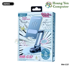 Giá Đỡ Remax RM-C37 Xoay Gập Linh Hoạt – Hợp Kim Cứng Cáp, Tùy Chỉnh Đa Góc – BH 6 Tháng – Hoàng Yến Computer