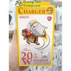Cốc Sạc Nhanh Mini Remax RP-U2 (QC3.0, PD 20W) - BH 6 tháng | Cốc Sạc PD 20W Type C - Hoàng Yến Computer
