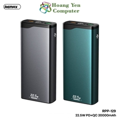Pin Sạc Dự Phòng Mini Remax RPP-129 20000Mah (Sạc Nhanh QC3.0 18W, 22.5W, PD 18W) - BH 1 Năm