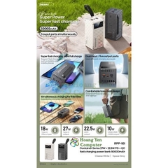 Sạc Dự Phòng Remax RPP-161 50000Mah (Sạc Nhanh QC3.0 18W, 22.5W, PD27W, VOOC 2.0) - BH 1 Năm - Hoàng Yến Computer