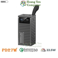 Sạc Dự Phòng Remax RPP-161 50000Mah (Sạc Nhanh QC3.0 18W, 22.5W, PD27W, VOOC 2.0) - BH 1 Năm - Hoàng Yến Computer
