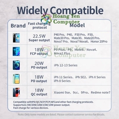 Sạc Dự Phòng Remax RPP-189 20000Mah (Sạc Nhanh QC3.0, VOOC 2.0  PD20W), Tích Hợp Cáp Sạc - BH 1 Năm - Hoàng Yến Computer
