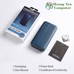 Sạc Dự Phòng Remax RPP-213 20000Mah (Sạc Nhanh QC3.0 18W, 22.5W, PD 20W, VOOC 2.0) - BH 1 Năm