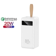 Sạc Dự Phòng Remax RPP-266 80000mAh (Sạc Nhanh QC3.0 18W, 22.5W, PD18W, VOOC 2.0) - BH 1 Năm - Hoàng Yến Computer