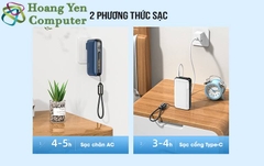 Sạc Dự Phòng Remax 10000Mah (Sạc Nhanh QC3.0, PD20W), Nguồn AC Sạc Trực Tiếp - BH 1 Năm - Hoangyencomputer