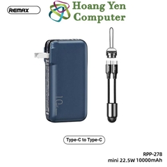 Sạc Dự Phòng Remax 10000Mah (Sạc Nhanh QC3.0, PD20W), Nguồn AC Sạc Trực Tiếp - BH 1 Năm - Hoangyencomputer