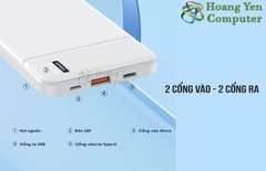 Sạc Dự Phòng Remax RPP-287 10000Mah (Sạc Nhanh QC3.0 18W, PD20W) - BH 1 Năm - Hoàng Yến Computer