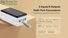 Sạc Dự Phòng Remax RPP-291 80000mAh (Sạc Nhanh QC3.0 18W, VOOC 22.5W, PD20W) - BH 1 Năm - Hoàng Yến Computer