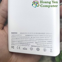 Sạc Dự Phòng Mini Remax RPP-319 10000Mah (Sạc Nhanh QC3.0 18W, 22.5W, PD20W) - BH 1 Năm - Hoàng Yến Computer