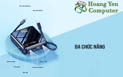 Sạc Dự Phòng Remax RPP-51 20000Mah (Sạc Nhanh QC3.0, VOOC 2.0  PD 20W), Tích Hợp Cáp Sạc - BH 1 Năm - Hoàng Yến Computer