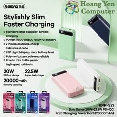 Sạc Dự Phòng Remax RPP-521 20000mAh (Sạc Nhanh QC3.0 18W, PD20W, VOOC 22.5W ) - Hoangyencomputer