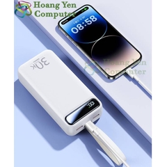 Sạc Dự Phòng Remax RPP-522 30000Mah (Sạc Nhanh QC3.0 18W, 22.5W, PD20W, VOOC 2.0) - BH 1 Năm - Hoàng Yến Computer