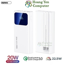 Sạc Dự Phòng Remax RPP-535 20000Mah (Sạc Nhanh QC3.0, VOOC 2.0, PD20W), Tích Hợp Cáp Sạc - BH 1 Năm - Hoàng Yến Computer