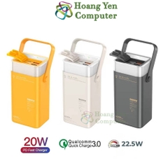Sạc Dự Phòng Remax RPP-596 40000Mah (Sạc Nhanh QC3.0 18W, 22.5W, PD20W, VOOC 2.0) - BH 1 Năm - Hoàng Yến Computer