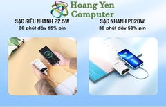 Sạc Dự Phòng Mini Remax RPP-60 10000Mah (Sạc Nhanh QC3.0 18W, 22.5W, PD20W, VOOC 2.0) - BH 1 Năm - Hoàng Yến Computer