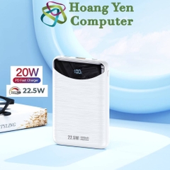 Sạc Dự Phòng Mini Remax RPP-60 10000Mah (Sạc Nhanh QC3.0 18W, 22.5W, PD20W, VOOC 2.0) - BH 1 Năm - Hoàng Yến Computer