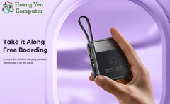 Sạc Dự Phòng Mini Remax RPP-605 10000Mah (Sạc Nhanh QC3.0, VOOC 2.0, PD20W), Tích Hợp Cáp Sạc - BH 1 Năm