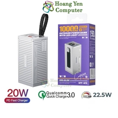 Sạc Dự Phòng Remax RPP-673 10000Mah Container (Sạc Nhanh QC3.0 18W, 22.5W, PD20W, VOOC 2.0) - BH 1 Năm - Hoàng Yến