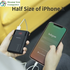 Sạc Dự Phòng Mini Romoss Ares 10 10000Mah 2 Cổng Sạc Vào, 2 Cổng Sạc Ra, Màn Hình Led