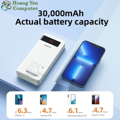Sạc Dự Phòng Romoss Sense 8PF 30000mah (Sạc Nhanh QC3.0 18W, VOOC 22.5W, PD20W) - BH 1 Năm - Hoàng Yến Computer