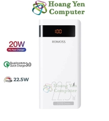 Sạc Dự Phòng Romoss Sense 8PF 30000mah (Sạc Nhanh QC3.0 18W, VOOC 22.5W, PD20W) - BH 1 Năm - Hoàng Yến Computer