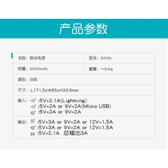 Sạc Dự Phòng Romoss SW30+ 30000mAh QC3.0 Và Sạc Nhanh 2 Chiều Type C - BH 1 Năm