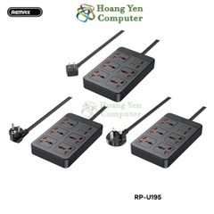 Ổ Cắm Điện Đa Năng Remax RP-U195 2500W (5 cổng AC, 2 cổng USB, 4 cổng Type C PD65W) - BH 6 Tháng | Hoangyencomputer