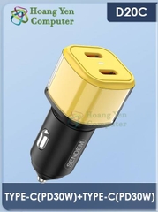 Cốc Sạc Nhanh Xe Hơi Sendem D20A D20B D20C D20E (2 Cổng Sạc ) | Tẩu sạc ô tô mini - Hoangyencomputer