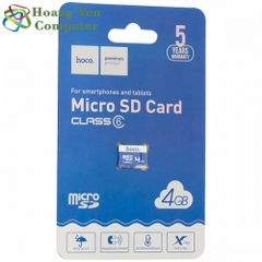 Thẻ Nhớ MICRO SD 4GB Hoco Class 6 15MB/S Chống Nước - BH 5 Năm