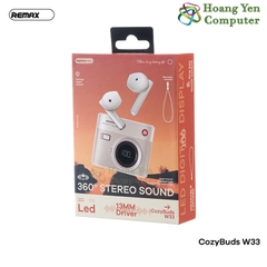 Tai Nghe Bluetooth Remax Cozybuds W33 - Nhỏ Gọn Dạng Máy Ảnh - BH 12 Tháng - Hoàng Yến Computer