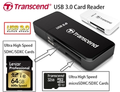 Đầu Đọc Thẻ Nhớ Transcend RDF5 USB 3.0 - Bh 1 Năm