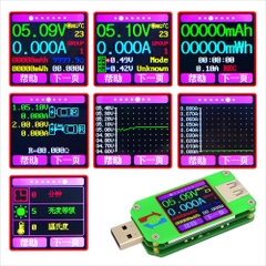 Usb Tester - Thiết Bị Đo Dòng Điện RuiDeng UM24/UM24C USB 2.0 Màn Hình Led Màu Hiển Thị - BH 3 Tháng 1 Đổi 1