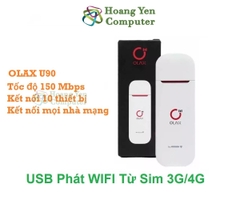 USB Phát WiFi từ Sim 3G/4G OLAX U90 - 150Mbps, Hỗ Trợ 10 Thiết Bị - Bảo Hành 6 Tháng - Hoàng Yến Computer